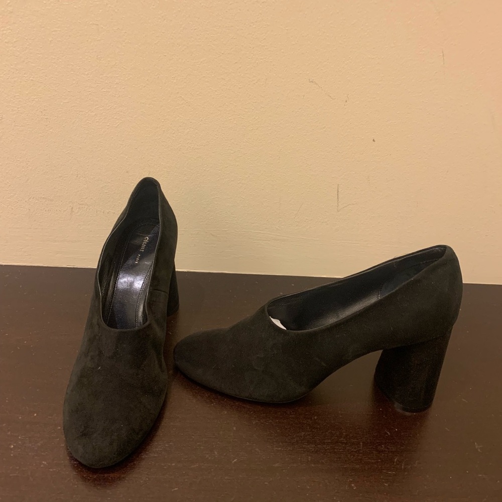Celine Black Heeled Boots
